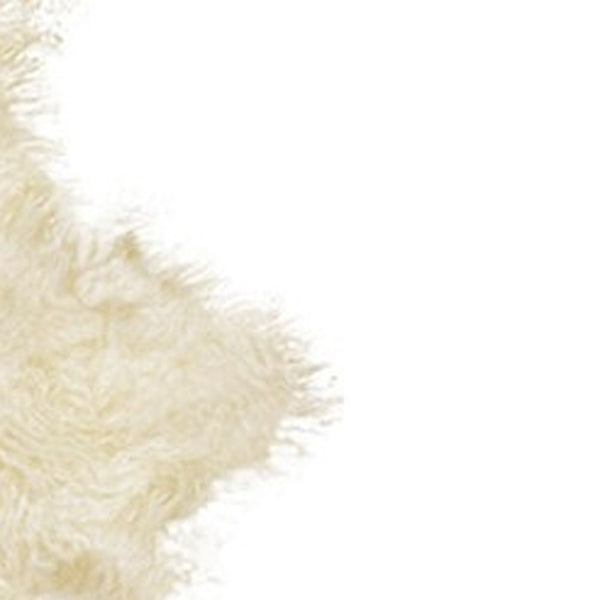 Homeroots 2' X 6' Natural Sheepskin Handmade Area Rug  Genuine Sheepskin 544285