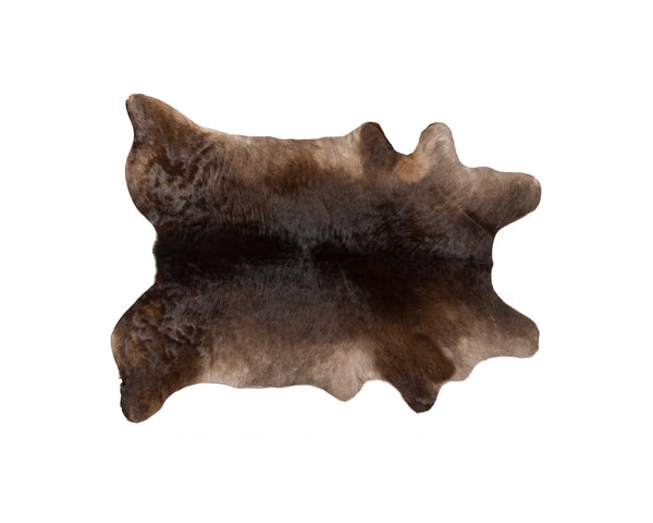 Homeroots 2' X 3' Brown Cowhide Hand Tufted Area Rug Teal Cowhide 544294