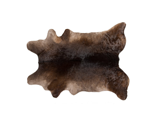 Homeroots 2' X 3' Brown Cowhide Hand Tufted Area Rug Teal Cowhide 544294