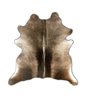 Homeroots 2' X 3' Brown Cowhide Hand Knotted Area Rug Teal Cowhide 544295