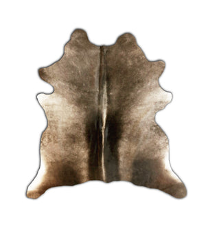 Homeroots 2' X 3' Brown Cowhide Hand Knotted Area Rug Teal Cowhide 544295