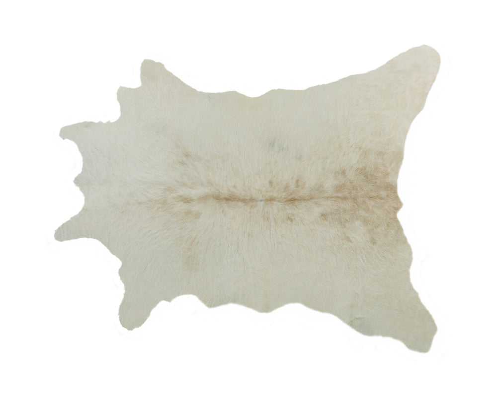Homeroots 2' X 3' Off White Cowhide Hand Knotted Area Rug Off White Cowhide 544296