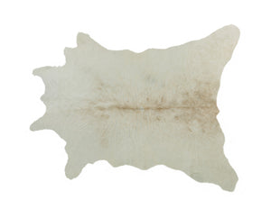 Homeroots 2' X 3' Off White Cowhide Hand Knotted Area Rug Off White Cowhide 544296