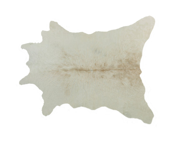Homeroots 2' X 3' Off White Cowhide Hand Knotted Area Rug Off White Cowhide 544296