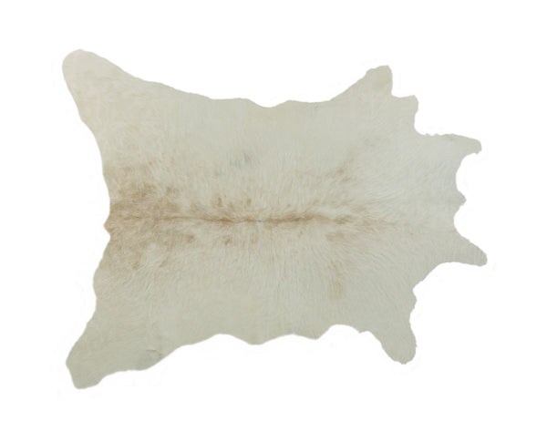 Homeroots 2' X 3' Off White Cowhide Hand Knotted Area Rug Off White Cowhide 544296