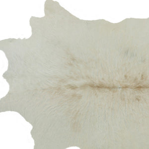 Homeroots 2' X 3' Off White Cowhide Hand Knotted Area Rug Off White Cowhide 544296