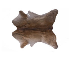 Homeroots 2' X 3' Taupe Genuine Cowhide Hand Knotted Area Rug Brown Cowhide 544297