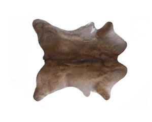 Homeroots 2' X 3' Taupe Genuine Cowhide Hand Knotted Area Rug Brown Cowhide 544297