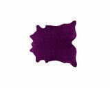 Homeroots 5' X 7' Purple Cowhide Hand Knotted Area Rug Purple Cowhide 544302