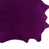 Homeroots 5' X 7' Purple Cowhide Hand Knotted Area Rug Purple Cowhide 544302