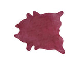 Homeroots 6' X 7' Fuchsia Cowhide Hand Knotted Area Rug Fuchsia Cowhide 544304