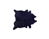 Homeroots 5' X 7' Midnight Cowhide Hand Knotted Area Rug Blue Cowhide 544308