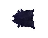 Homeroots 5' X 7' Midnight Cowhide Hand Knotted Area Rug Blue Cowhide 544308