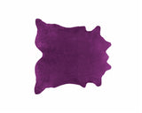 Homeroots 6' X 7' Plum Cowhide Handmade Area Rug Purple Cowhide 544310