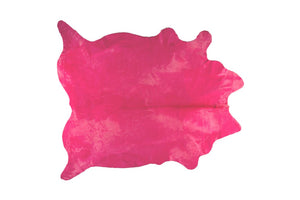 5x7 Pink Genuine Cowhide Hand Knotted Statement Area Rug Artisan Crafted Living Room