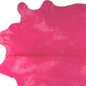 5x7 Pink Genuine Cowhide Hand Knotted Statement Area Rug Artisan Crafted Living Room