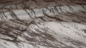 Homeroots 6' X 7' Ivory And Gray Cowhide Striped Hand Knotted Area Rug Brown And Black Cowhide 544318