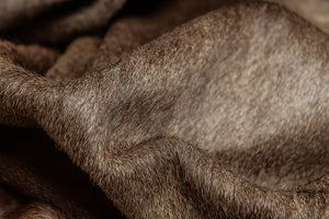 Homeroots 6' X 7' Brown Cowhide Hand Knotted Area Rug Tan Cowhide 544320