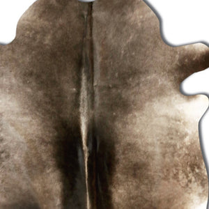 Homeroots 6' X 7' Brown Cowhide Hand Knotted Area Rug Tan Cowhide 544320