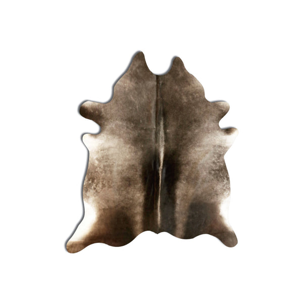 Homeroots 6' X 7' Brown Cowhide Hand Knotted Area Rug Tan Cowhide 544320