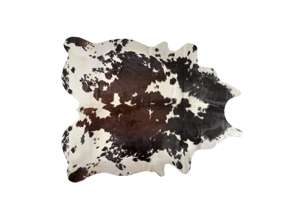 Homeroots 5' X 7' Brown And White Cowhide Hand Knotted Area Rug Beige And White Cowhide 544329