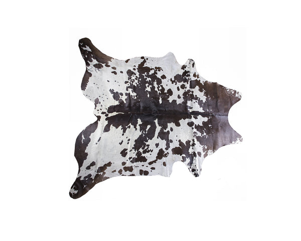 Homeroots 5' X 7' Brown And White Cowhide Hand Knotted Area Rug White & Brown Cowhide 544333