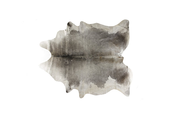 Homeroots 5' X 7' Gray And White Cowhide Hand Knotted Area Rug Gray And White Cowhide 544334