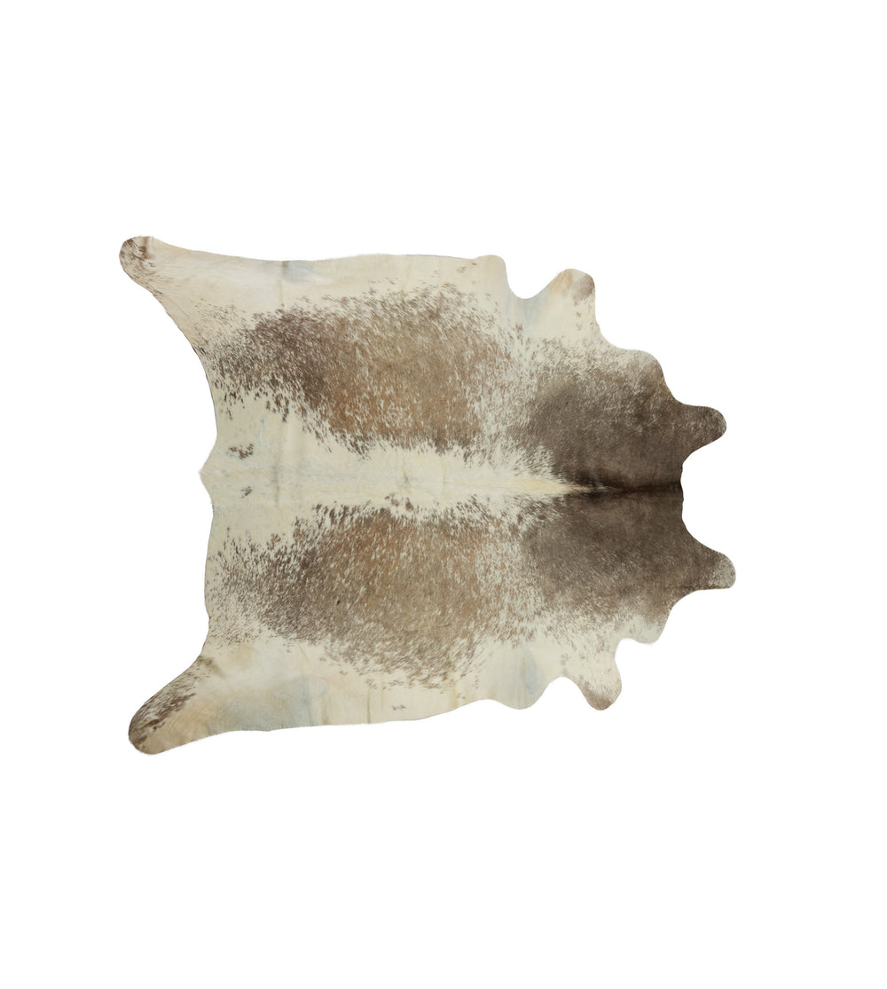 Homeroots 5' X 7' Brown And White Cowhide Hand Knotted Area Rug White & Brown Cowhide 544338