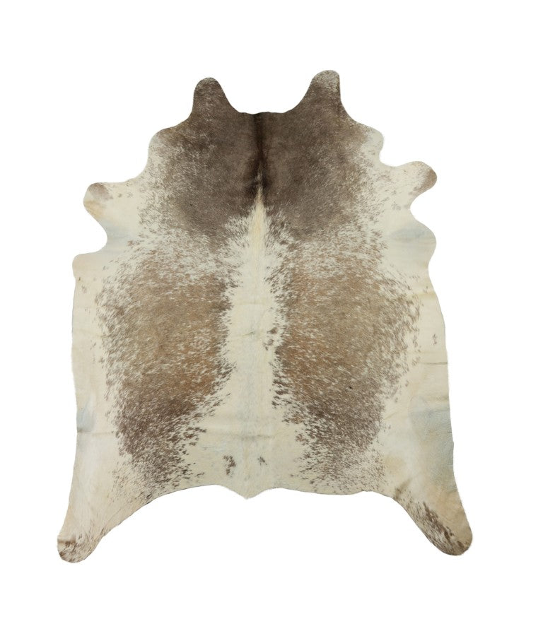 HomeRoots 6 Ft Hand Knotted Natural Cowhide Area Rug Artisan Crafted for Living Rooms 544339