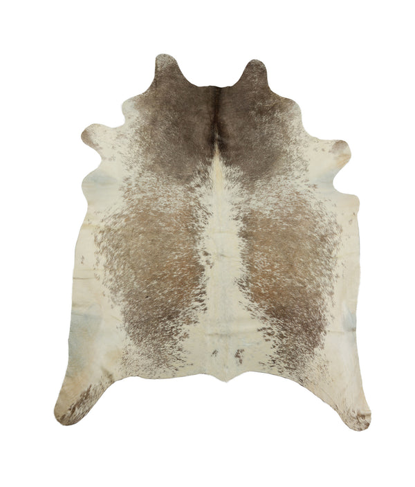 Homeroots 6' X 7' Brown And White Cowhide Hand Knotted Area Rug White & Brown Cowhide 544339