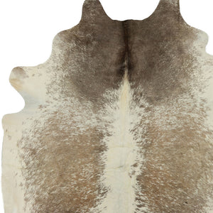 Homeroots 6' X 7' Brown And White Cowhide Hand Knotted Area Rug White & Brown Cowhide 544339