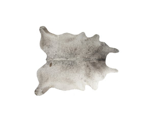 Homeroots 5' X 7' Taupe And Ivory Cowhide Hand Knotted Area Rug Brown And White Cowhide 544342