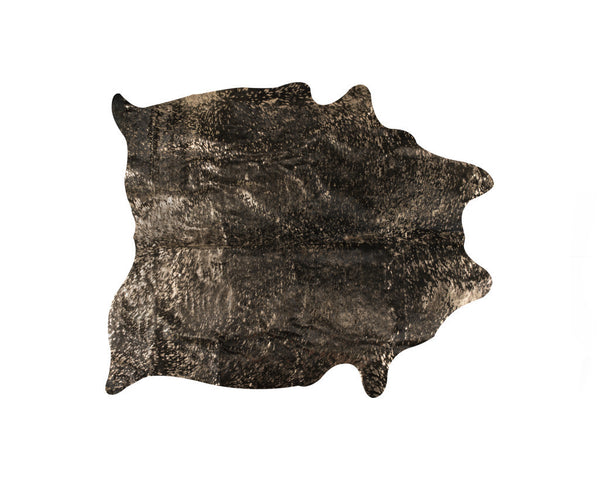 Homeroots 6' X 7' Brown And Bronze Genuuine Cowhide Hand Knotted Area Rug Copper & Chocolate Cowhide 544347