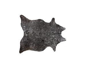 Homeroots 5' X 7' Brown And Silver Cowhide Hand Knotted Area Rug Silver And Brown Cowhide 544348