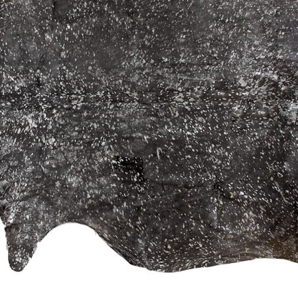 Homeroots 6' X 7' Brown And Silver Cowhide Hand Knotted Area Rug Silver And Brown Cowhide 544349