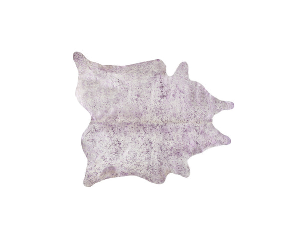 Homeroots 5' X 7' Gray And Pink Cowhide Hand Knotted Area Rug Gray Cowhide 544352