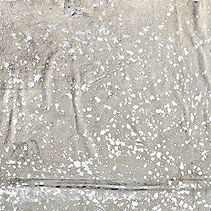 Homeroots 6' X 7' Silver And Ivory Cowhide Hand Knotted Area Rug Silver And Natural Cowhide 544357