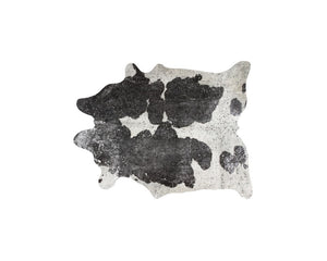 HomeRoots 5x7 Genuine Cowhide Hand Knotted Area Rug Bold Natural Pattern Living Room 544359