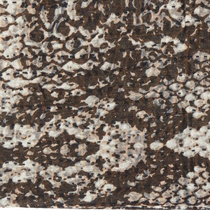 HomeRoots 50" X 70" Artisan Brown & Ivory Kantha Throw Blanket - Handcrafted Cotton with Embroidery Charm 544507