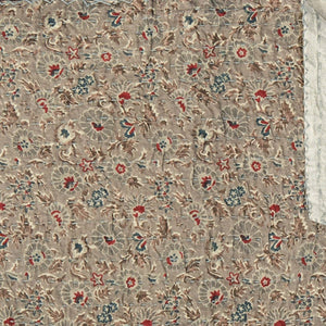 HomeRoots 50" Handcrafted Ikat Kantha Throw Blanket in Brown and Blue – Cozy, Unique, Perfect for Home Decor Cotton - 50"x70" 544537