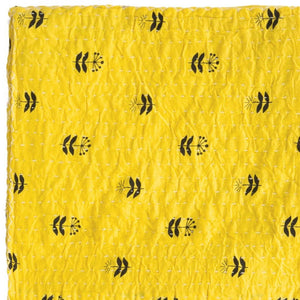 HomeRoots 50" Red Floral Kantha Throw Blanket – Handcrafted Embroidered Accent for Cozy Living Spaces Cotton - 50"x70" 544553