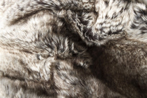 HomeRoots 50" Luxurious Brown and Light Brown Faux Fur Knitted Animal Print Throw Blanket for Cozy Comfort 544560