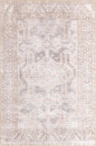 Unique Loom Timeless Paul Machine Made Medallion Rug Gray, Beige/Ivory 5' 1" x 8' 0"