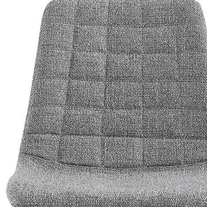 Homeroots Set Of Two 26" Light Gray And Black Fabric And Steel Low Back Counter Height Bar Chairs   544693