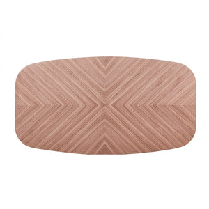 Homeroots 79" Stylish Brown And Black Wood And Steel Double Pedestal Dining Table - Seats 6, Modern Elegance!   544710