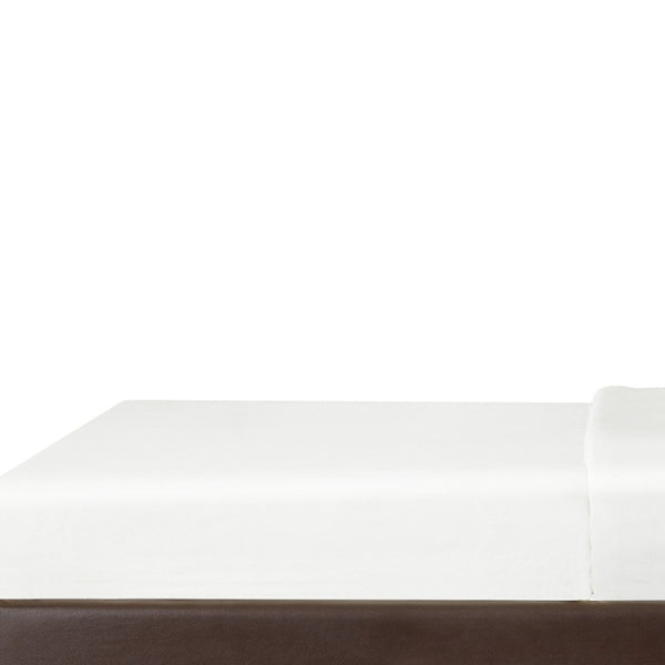 Homeroots Espresso Solid Wood King Upholstered Faux Leather Bed With Nailhead Trim Espresso,Leather Pu Leather Pu 544781