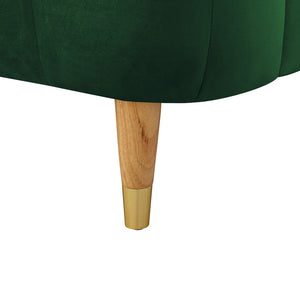 HomeRoots Beige Elegant King Tufted Velvet Bed Frame with Solid Wood Support for a Luxurious Bedroom Upgrade Hunter Green 544853