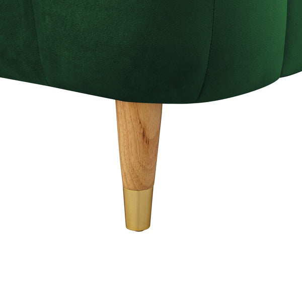 HomeRoots Beige Elegant King Tufted Velvet Bed Frame with Solid Wood Support for a Luxurious Bedroom Upgrade Hunter Green 544853