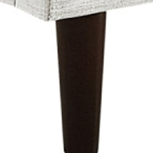 HomeRoots Cream Linen Upholstered Twin Bed Frame - Elegant Nailhead Trim, Cozy Design for Any Décor Style 544863
