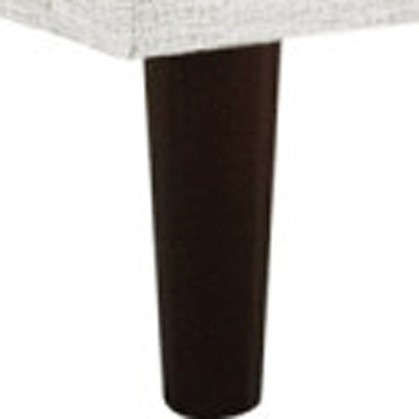 HomeRoots Cream Linen Upholstered Queen Bed Frame with Nailhead Trim - Stylish, Durable, and Cozy Design! 544865